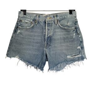 AGOLDE Parker Long Shorts - Swapmeet Wash
